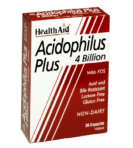 Acidophilus Plus 4 Billion - 30 Cápsulas